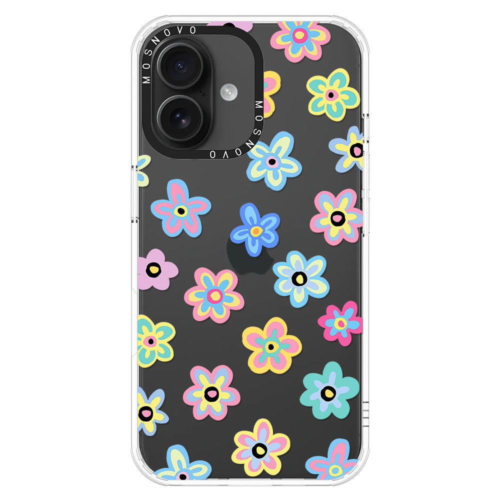 Groovy Flower Phone Case - iPhone 16 Case - MOSNOVO