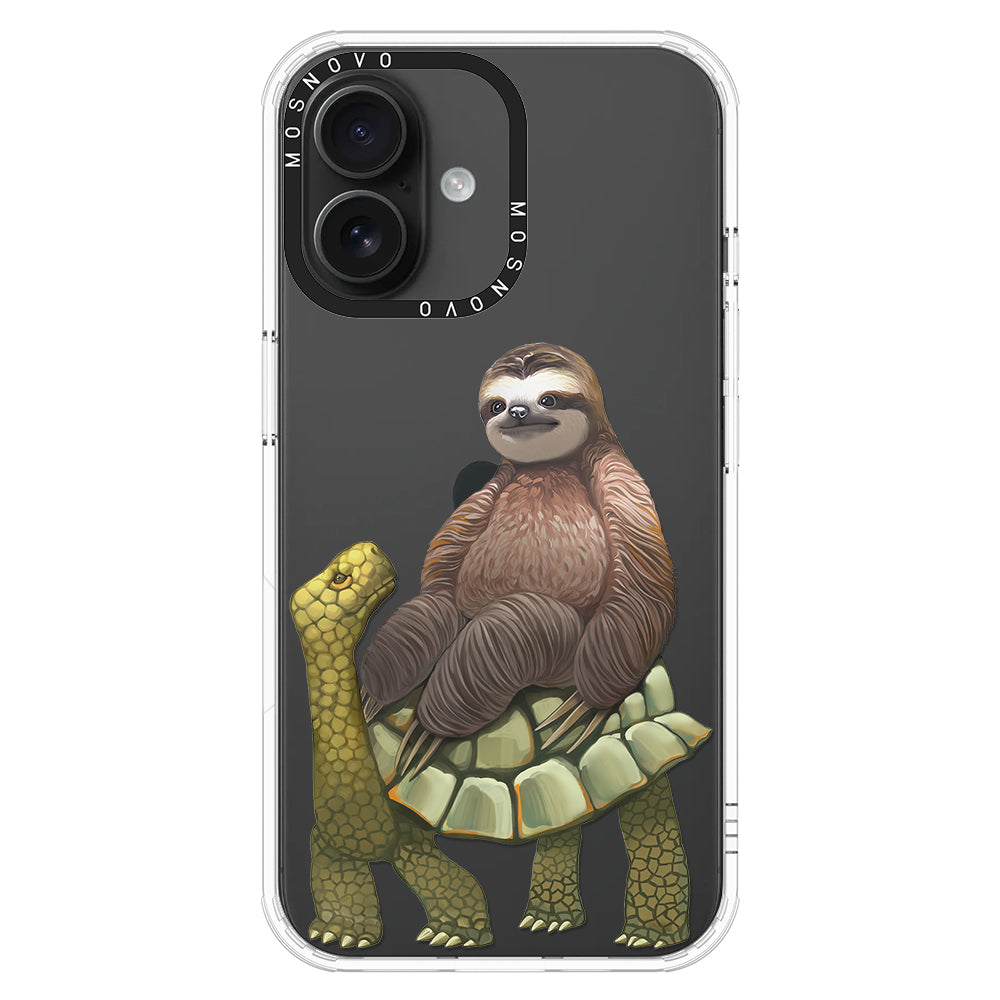 Sloth Turtle Phone Case - iPhone 16 Plus Case - MOSNOVO