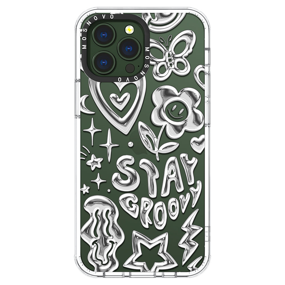 Silver Chrome Art (Flat Print) Phone Case - iPhone 13 Pro Max Case