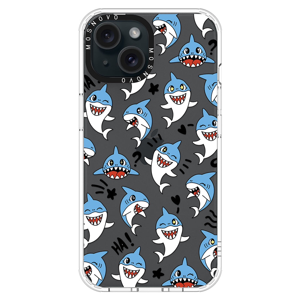 Cute Sharks Phone Case - iPhone 15 Case