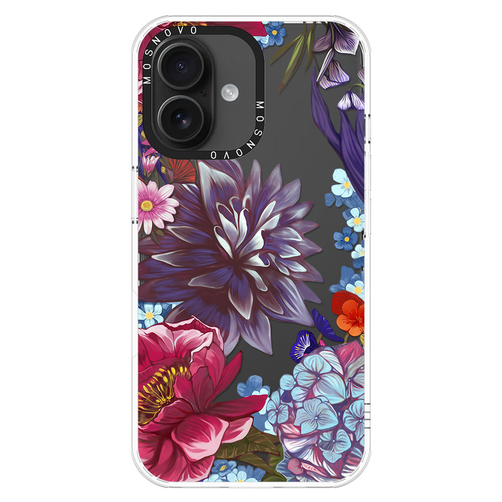 Blue Lilacs Phone Case - iPhone 16 Plus Case - MOSNOVO