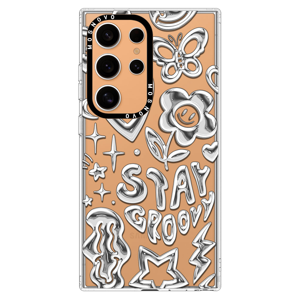 Silver Chrome Art (Flat Print) Phone Case - Samsung Galaxy S24 Ultra Case