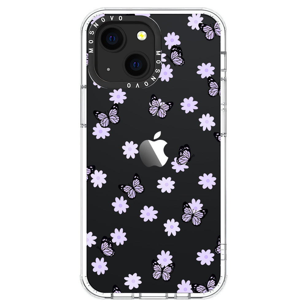 Lilac Butterfly Phone Case - iPhone 13 Mini Case