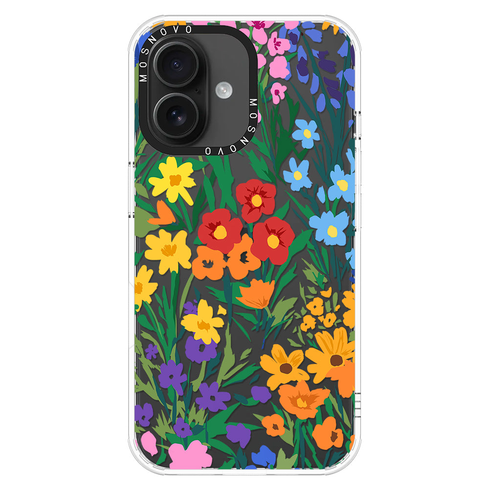 Spring Botanical Flower Floral Phone Case - iPhone 16 Case - MOSNOVO