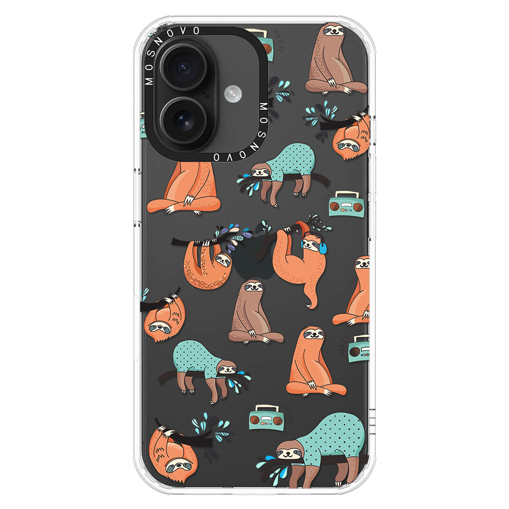 Musical Sloth Phone Case - iPhone 16 Case - MOSNOVO