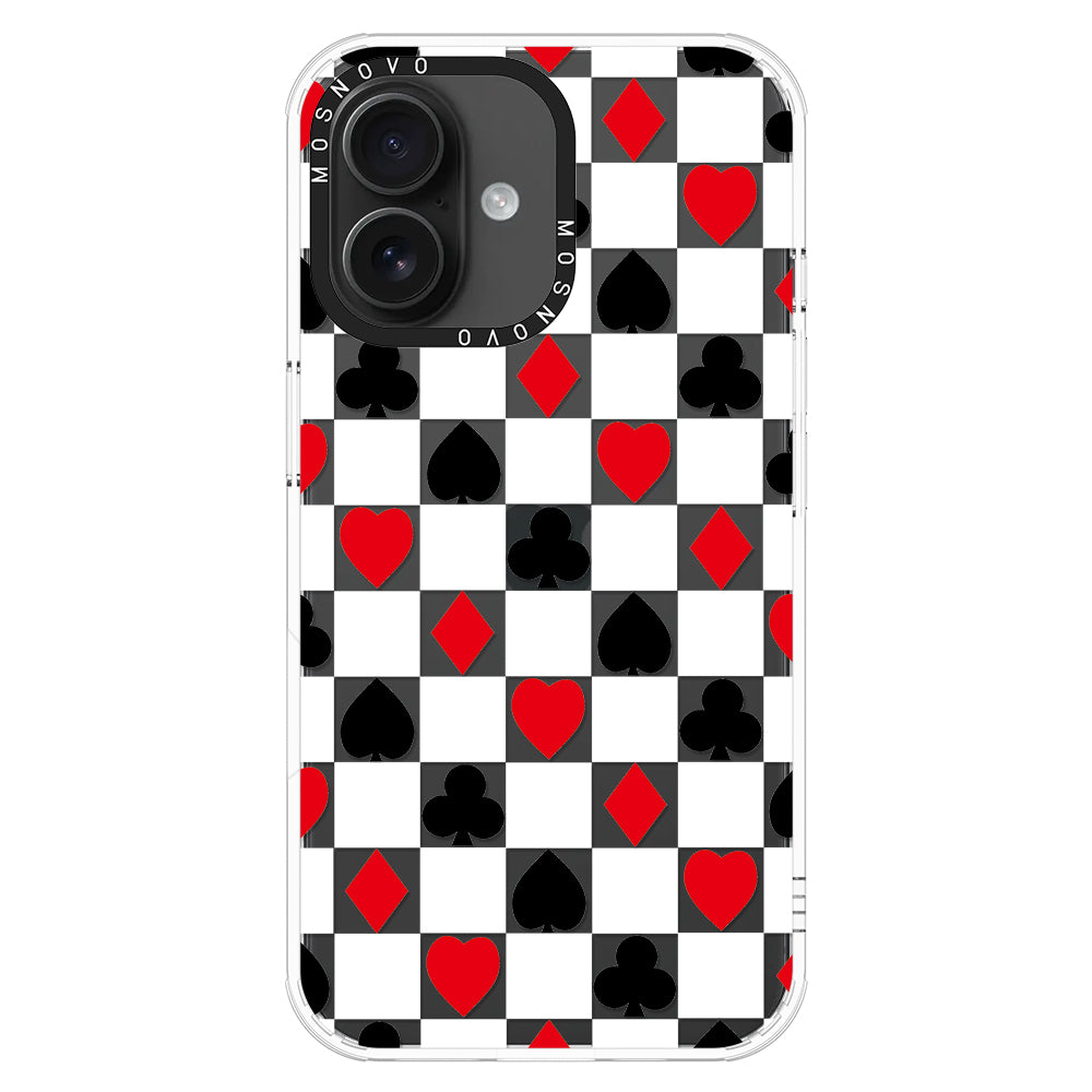 Checker Poker Phone Case - iPhone 16 Plus Case - MOSNOVO