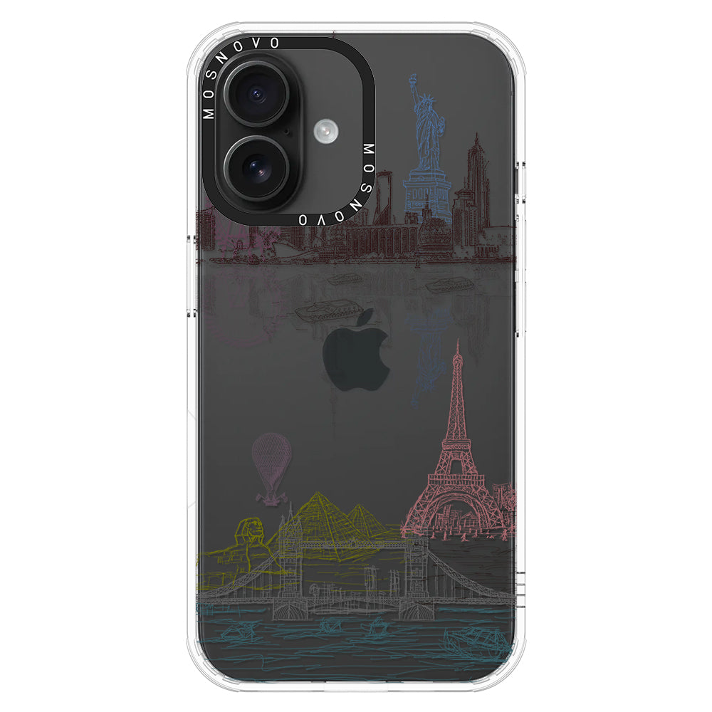 The World City Phone Case - iPhone 16 Case - MOSNOVO