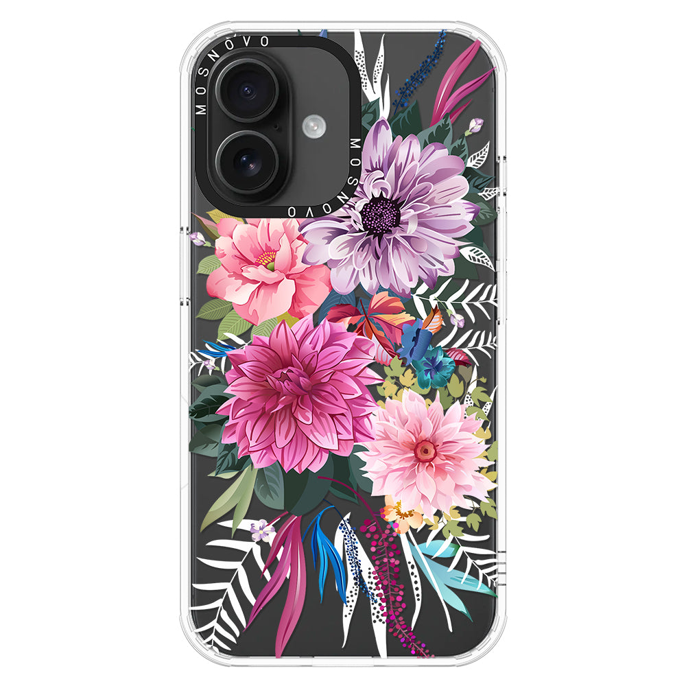 Dahlia Bloom Phone Case - iPhone 16 Plus Case - MOSNOVO