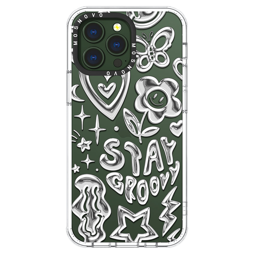 Silver Chrome Art (Flat Print) Phone Case - iPhone 13 Pro Case