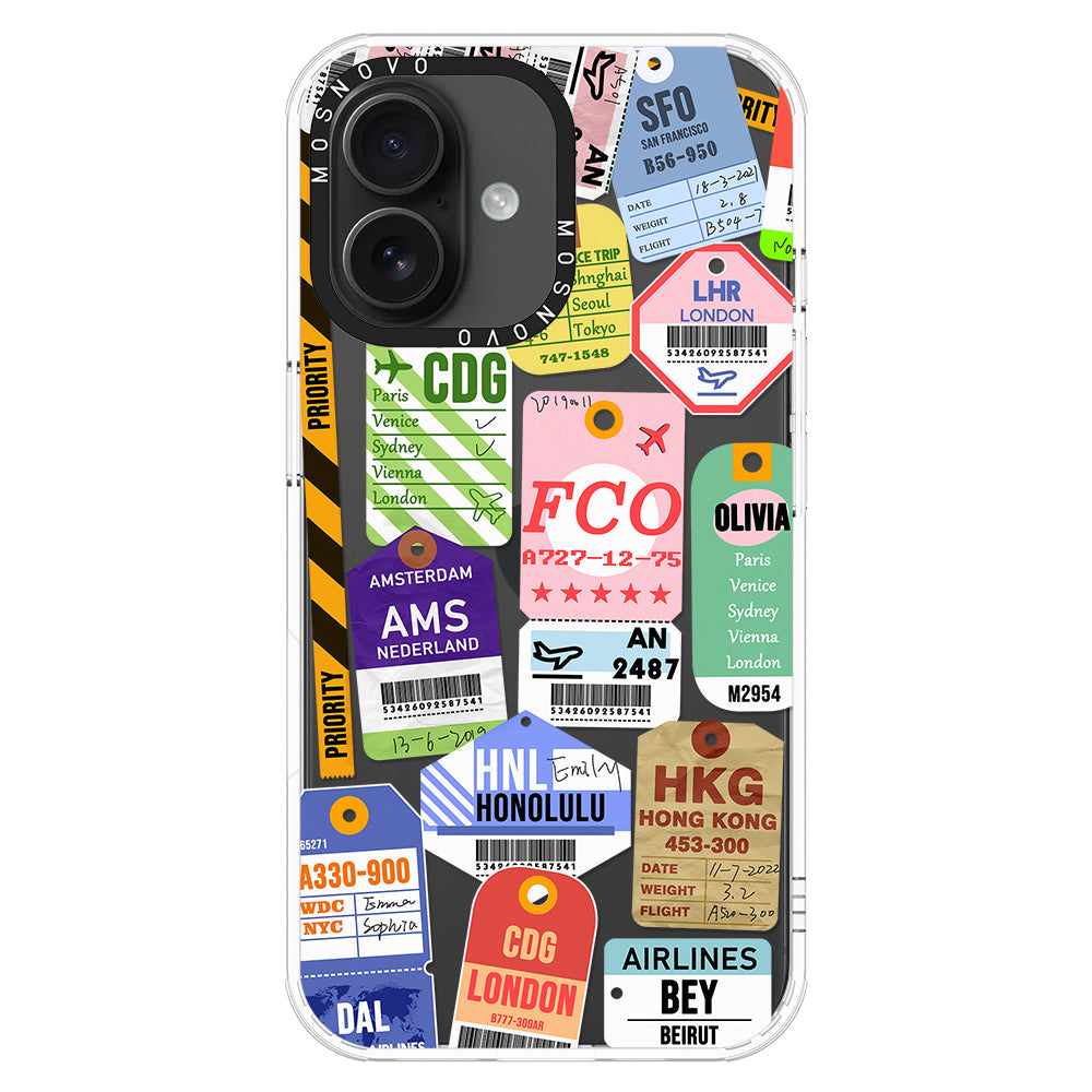 Ticket Label Phone Case - iPhone 16 Plus Case - MOSNOVO