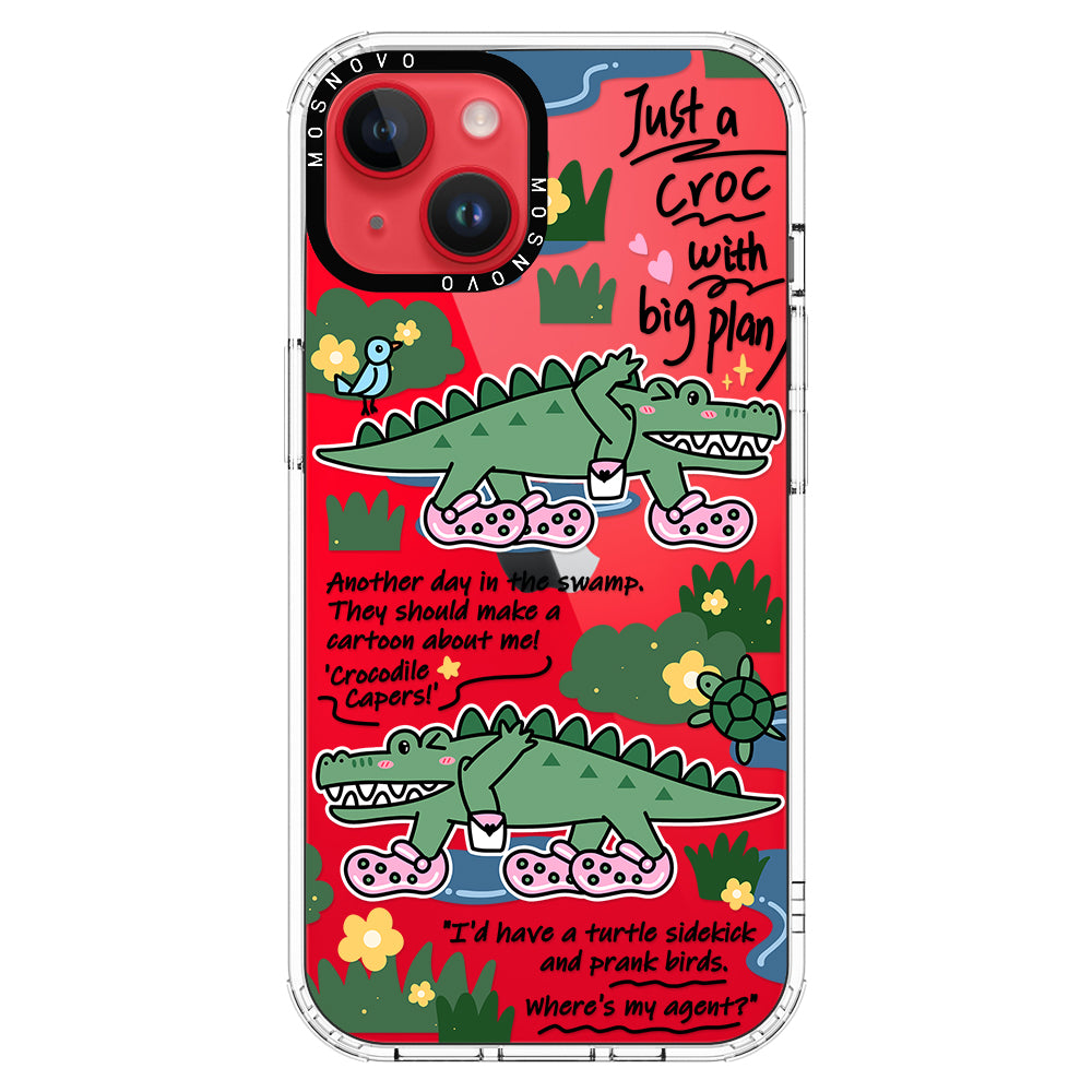 Croc with Big Plan Phone Case - iPhone 14 Case