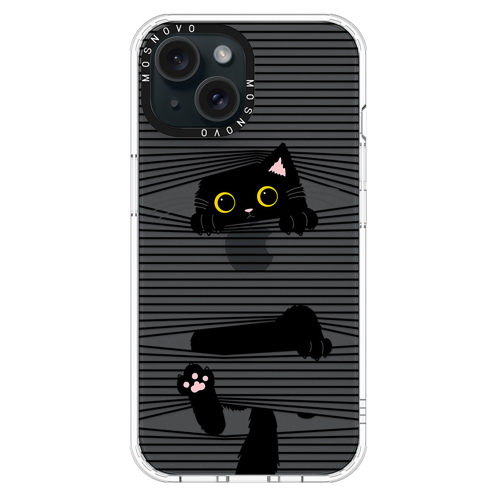 Hidden Black Cat Phone Case - iPhone 15 Case