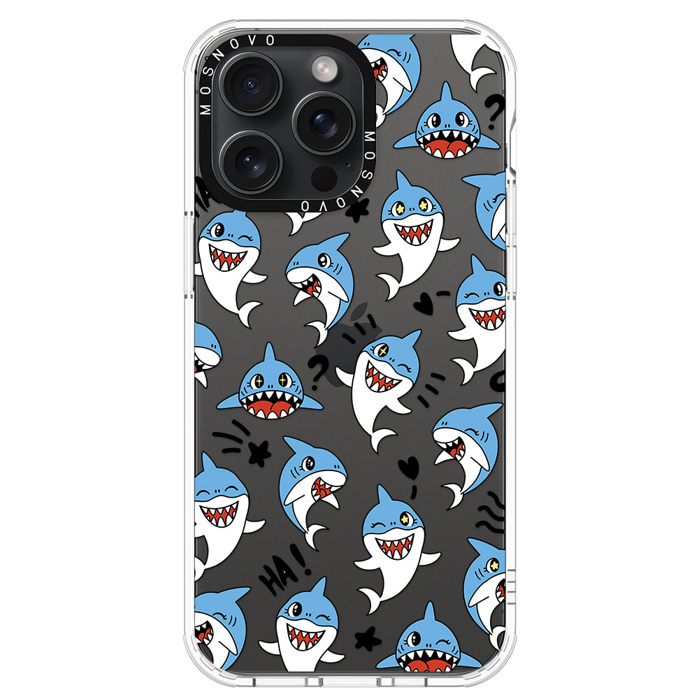 Cute Sharks Phone Case - iPhone 15 Pro Max Case