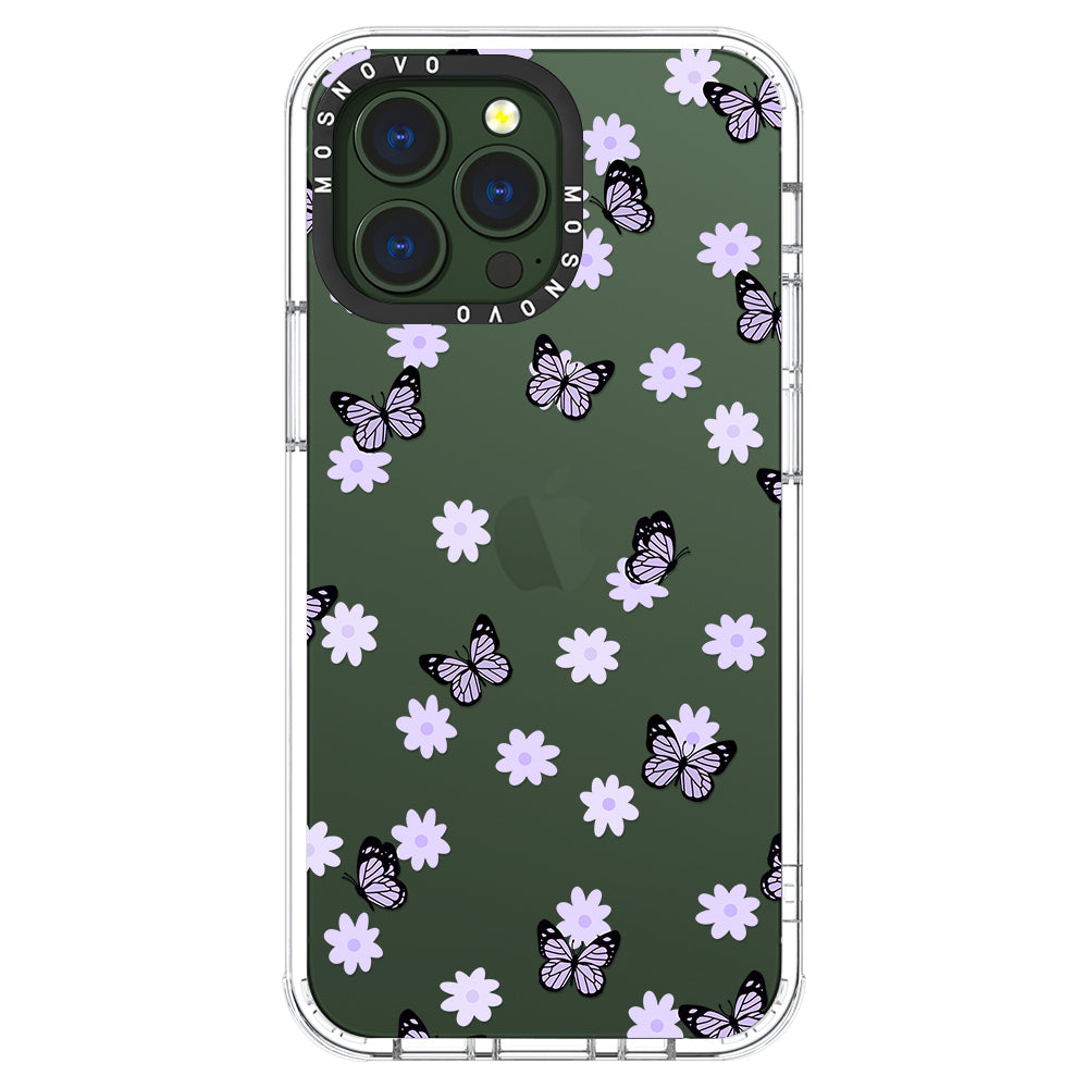 Lilac Butterfly Phone Case - iPhone 13 Pro Case