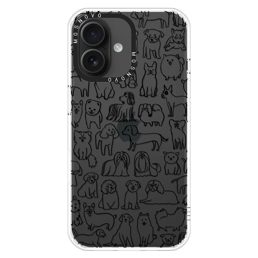 Dogs Phone Case - iPhone 16 Plus Case - MOSNOVO