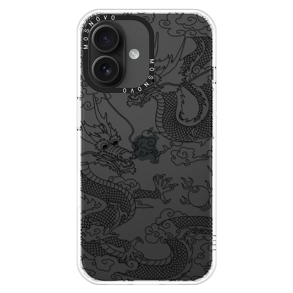 Black Dragon Phone Case - iPhone 16 Case - MOSNOVO