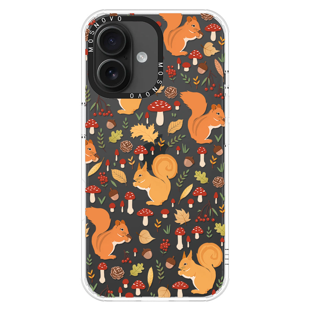 Autumn Squirrel Phone Case - iPhone 16 Case - MOSNOVO