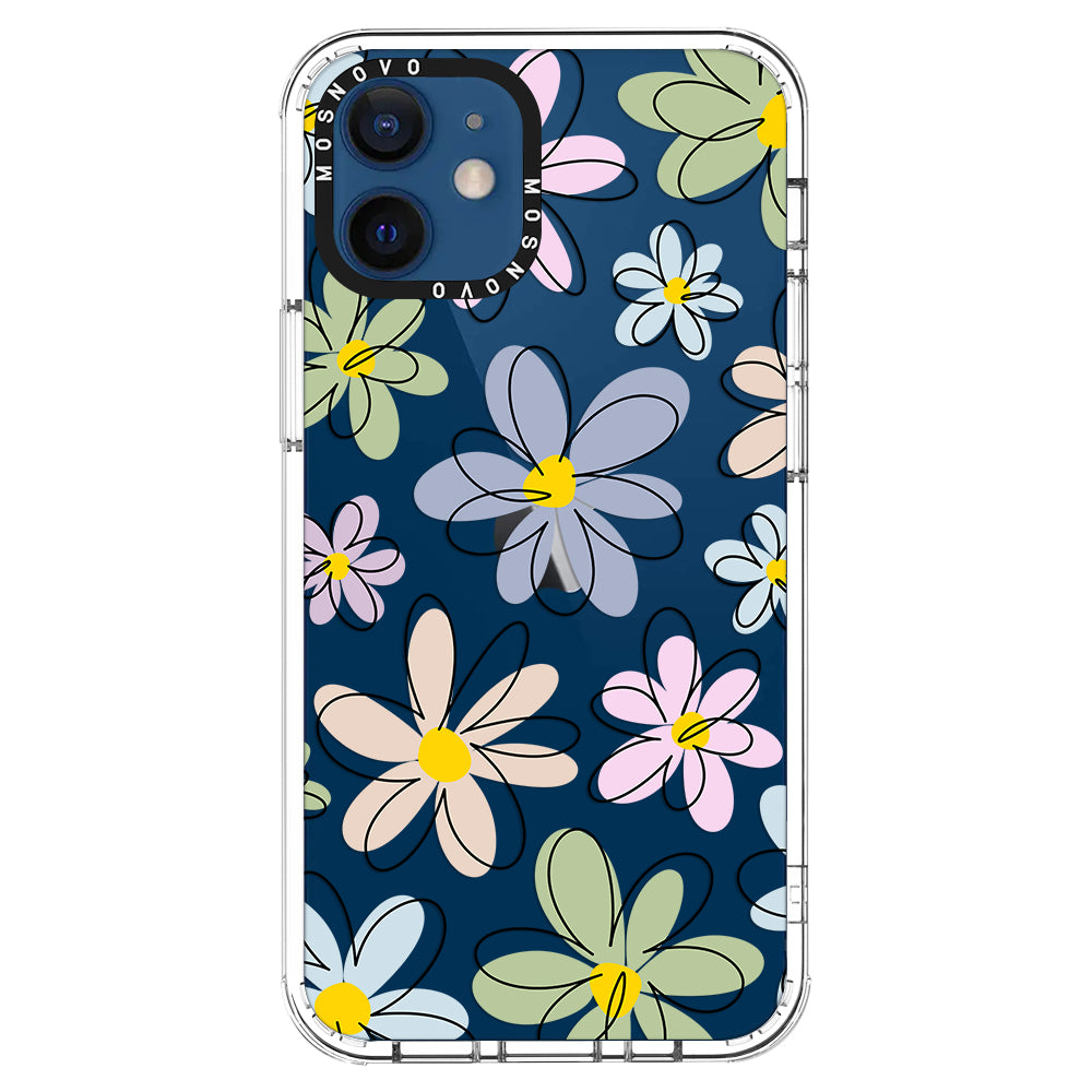 Linear Blooms Phone Case - iPhone 12 Mini Case