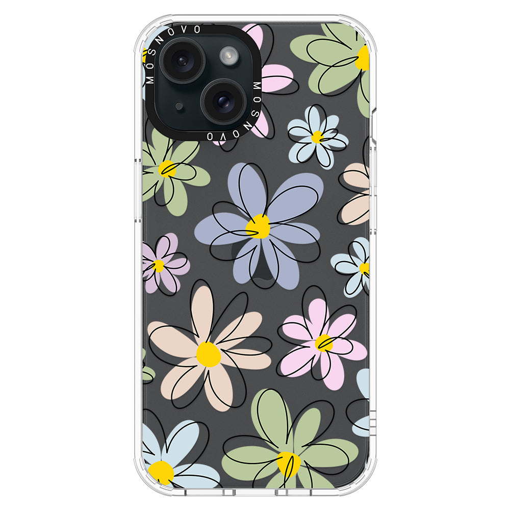 Linear Blooms Phone Case - iPhone 15 Plus Case