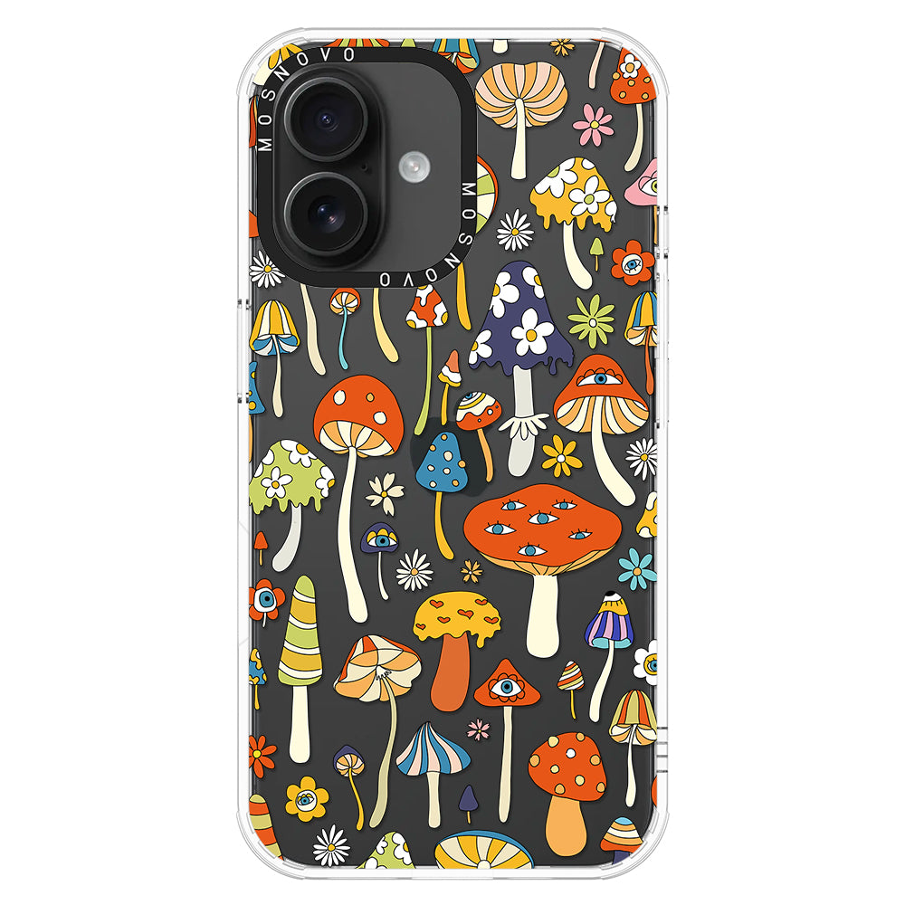 Mushroom Art Phone Case - iPhone 16 Plus Case - MOSNOVO