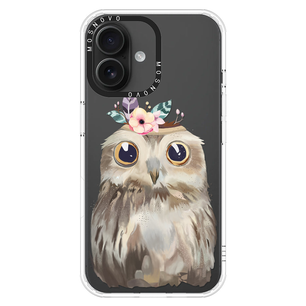 Cute Owl Phone Case - iPhone 16 Plus Case - MOSNOVO