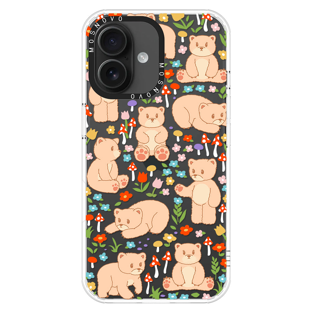 Cute Bear Phone Case - iPhone 16 Plus Case - MOSNOVO