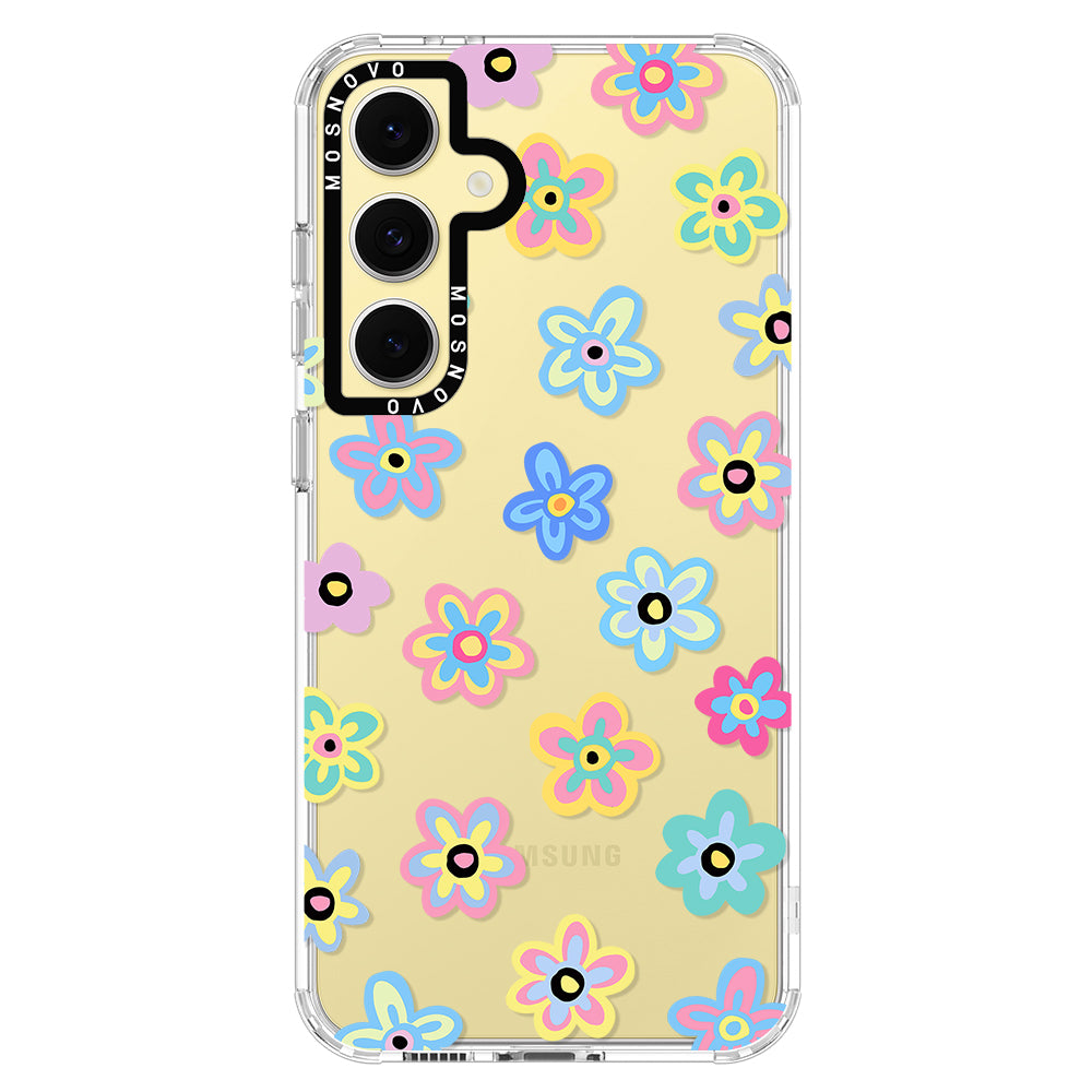 Groovy Flower Phone Case - Samsung Galaxy S24 FE Case - MOSNOVO