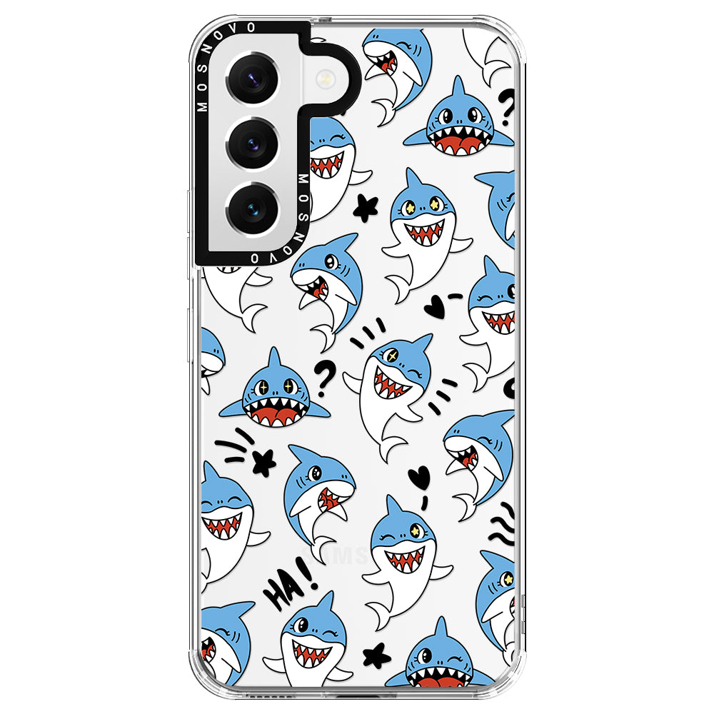 Cute Sharks Phone Case - Samsung Galaxy S22 Case