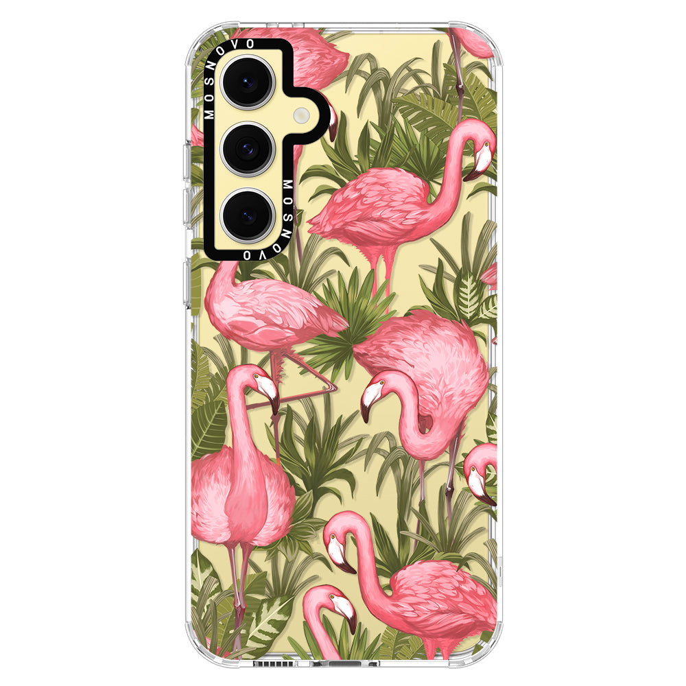 Jungle Flamingo Phone Case - Samsung Galaxy S24 FE Case - MOSNOVO