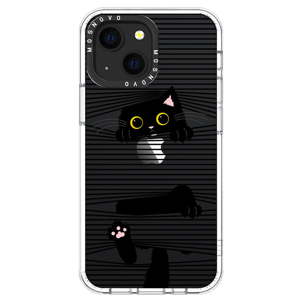 Hidden Black Cat Phone Case - iPhone 13 Mini Case