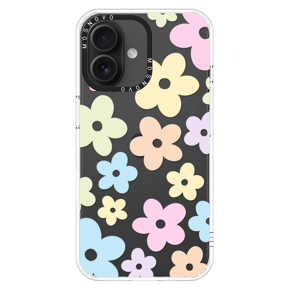 Pastel Flower Phone Case - iPhone 16 Case - MOSNOVO