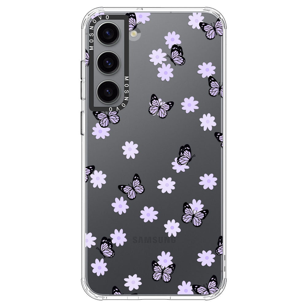 Lilac Butterfly Phone Case - Samsung Galaxy S23 Case