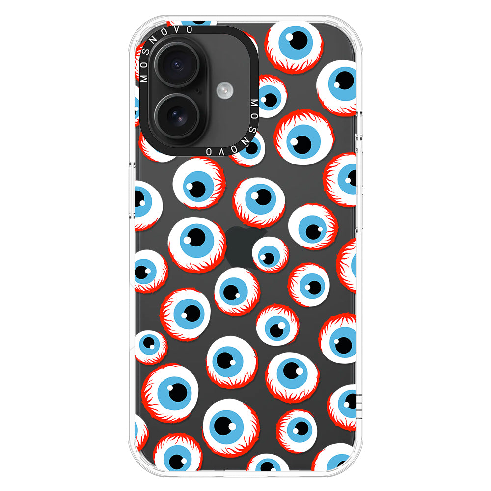 Scary Eyeball Phone Case - iPhone 16 Plus Case - MOSNOVO