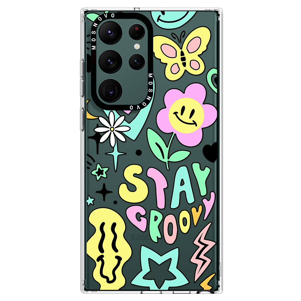 Stay Groovy Phone Case - Samsung Galaxy S22 Ultra Case