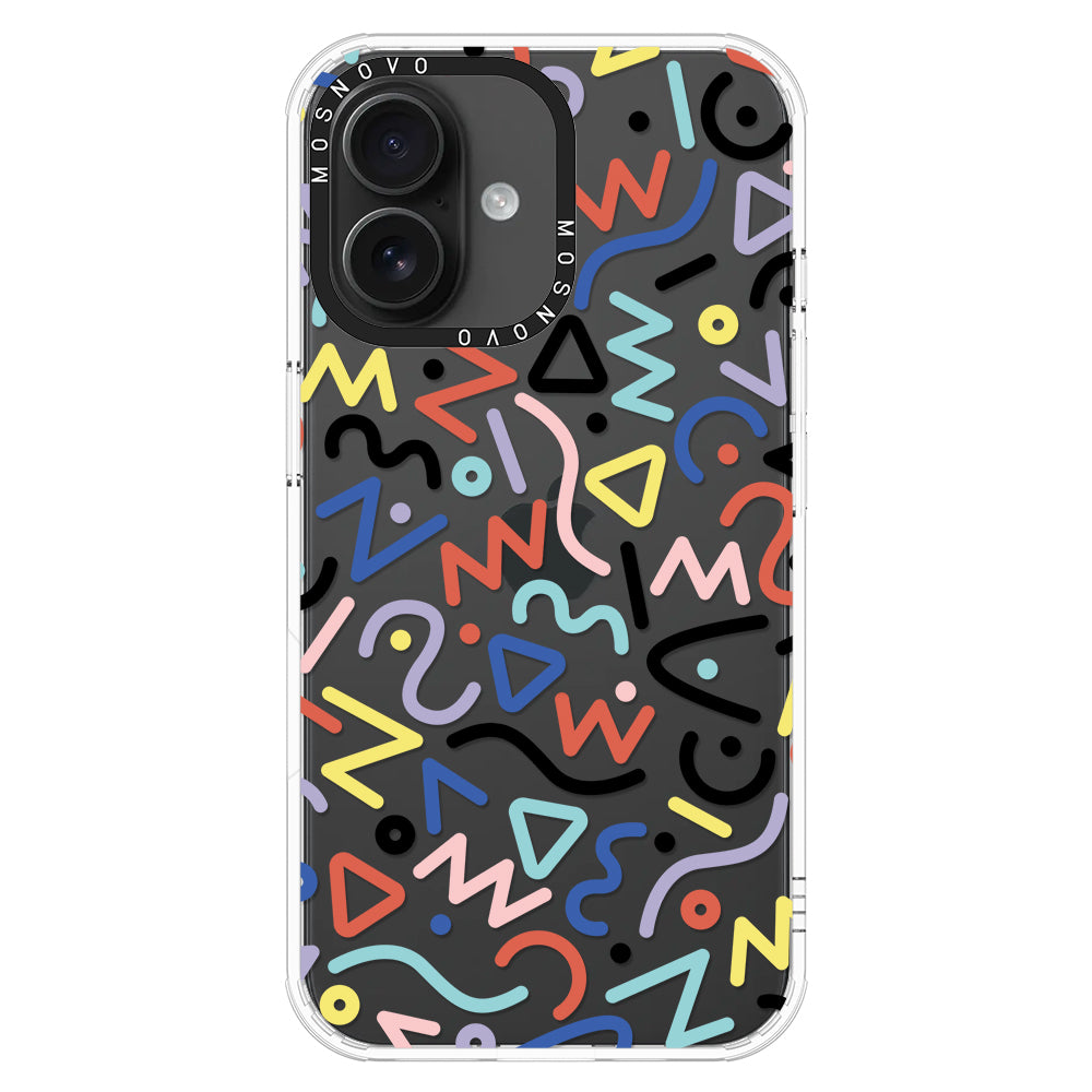 Doodle Art Phone Case - iPhone 16 Plus Case - MOSNOVO