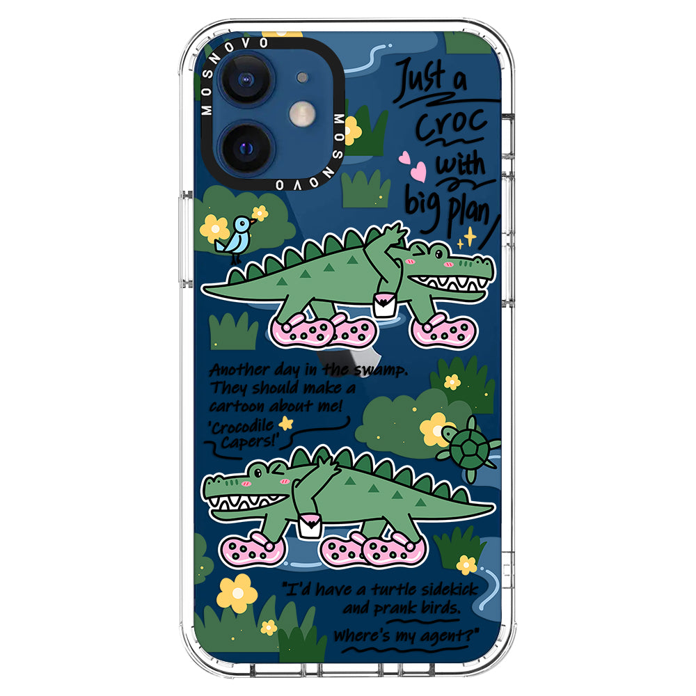 Croc with Big Plan Phone Case - iPhone 12 Case