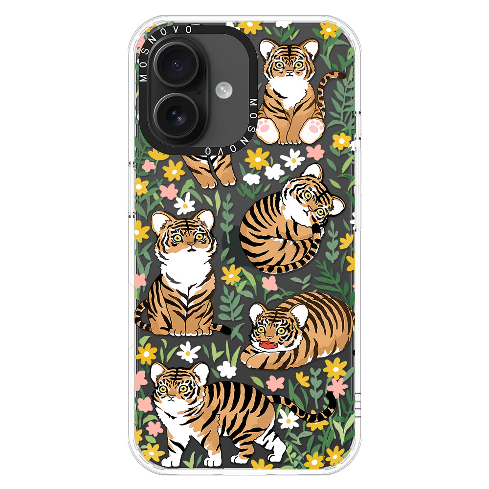 Cute Tiger Phone Case - iPhone 16 Plus Case - MOSNOVO