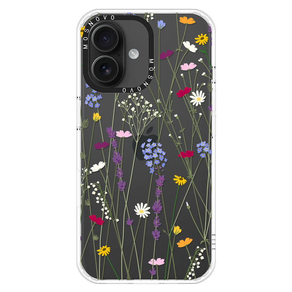 Floral Garden Lavender Daisy Flower Phone Case - iPhone 16 Case - MOSNOVO