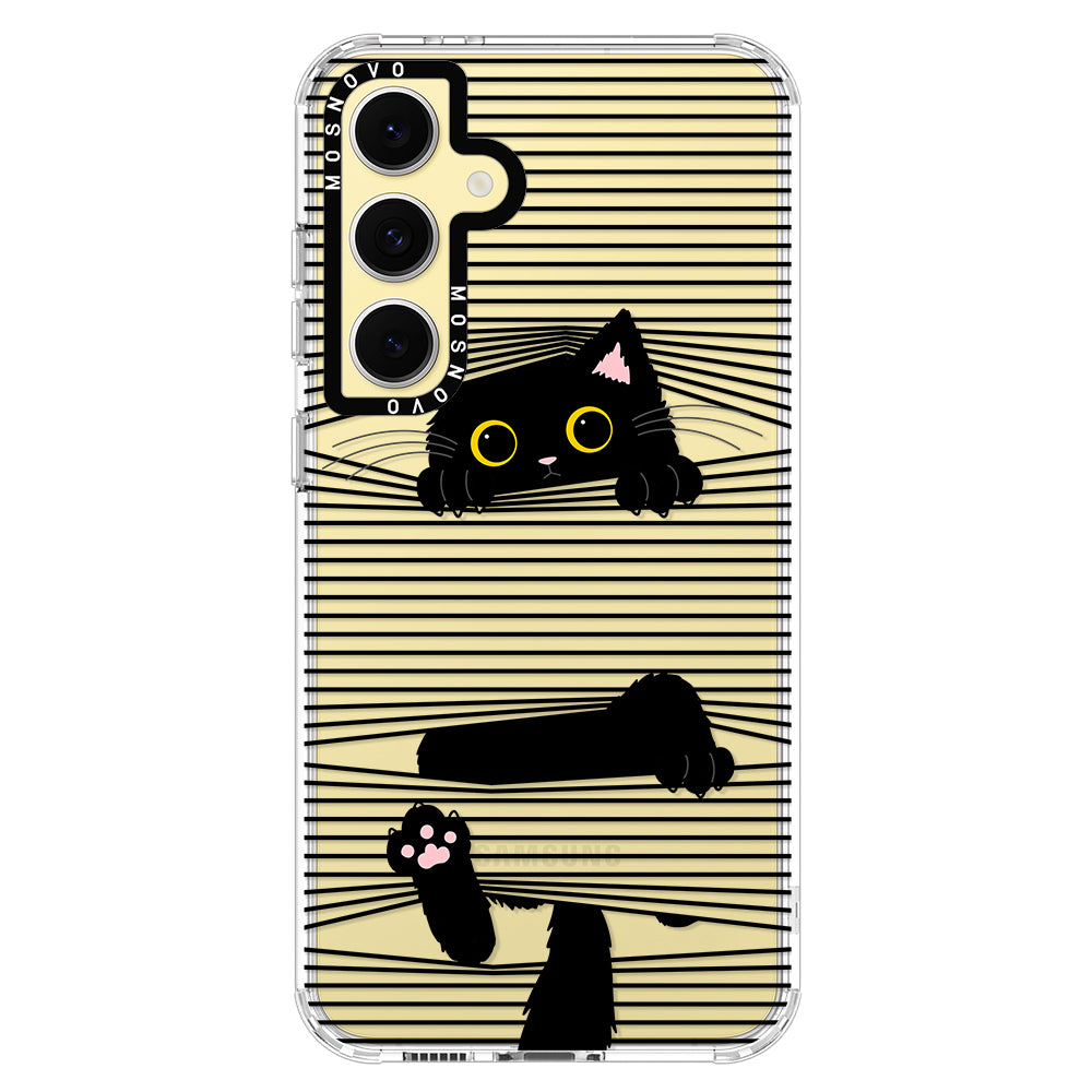 Hidden Black Cat Phone Case - Samsung Galaxy S24 FE Case