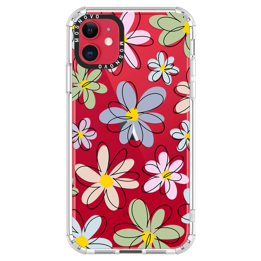 Linear Blooms Phone Case - iPhone 11 Case