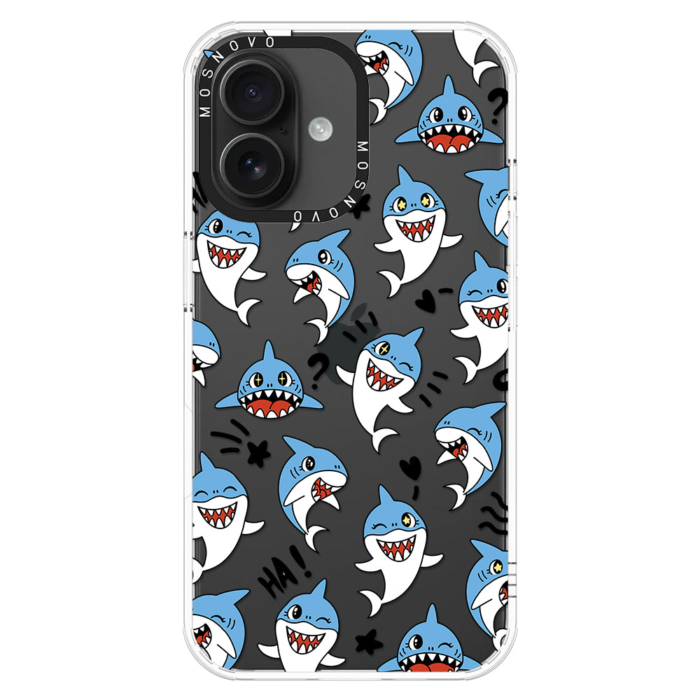 Cute Sharks Phone Case - iPhone 16 Case