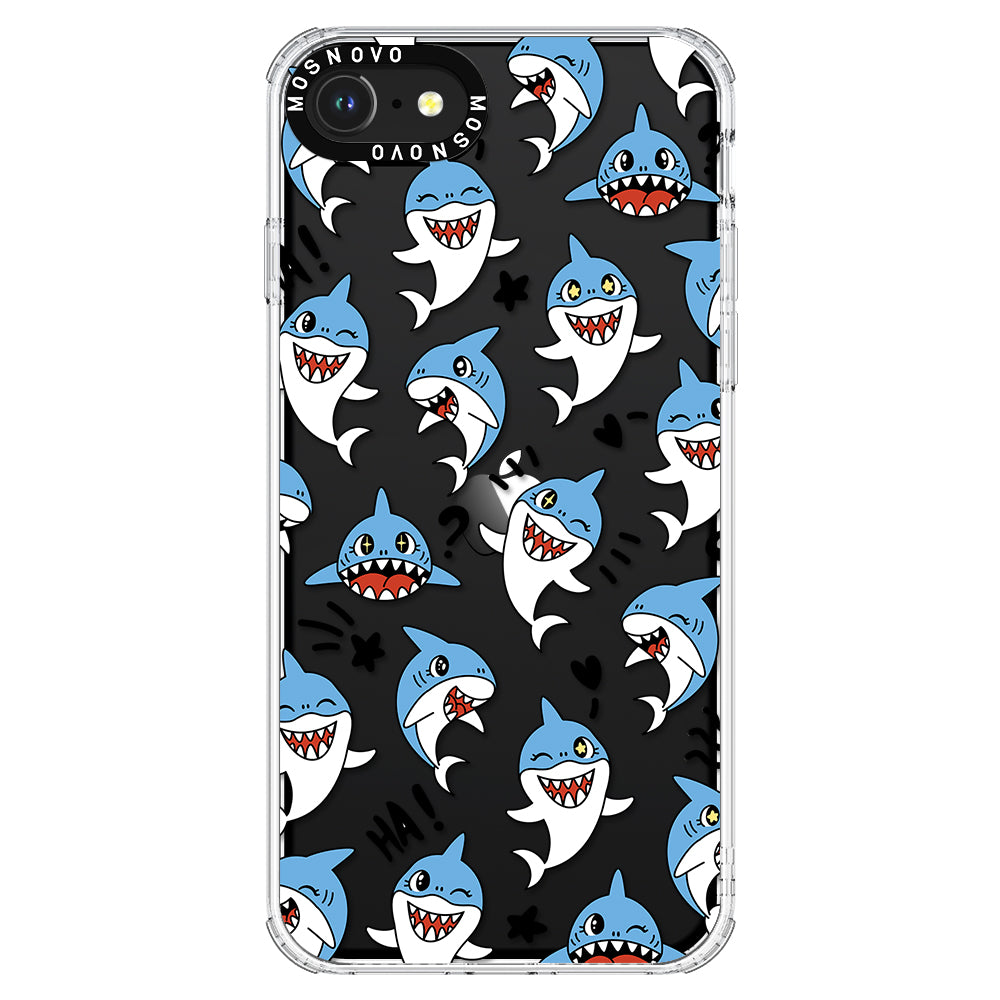 Cute Sharks Phone Case - iPhone SE 2022 Case