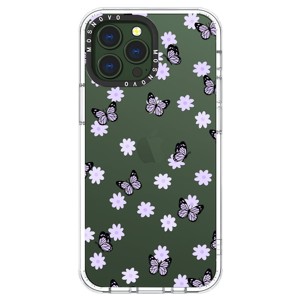 Lilac Butterfly Phone Case - iPhone 13 Pro Max Case