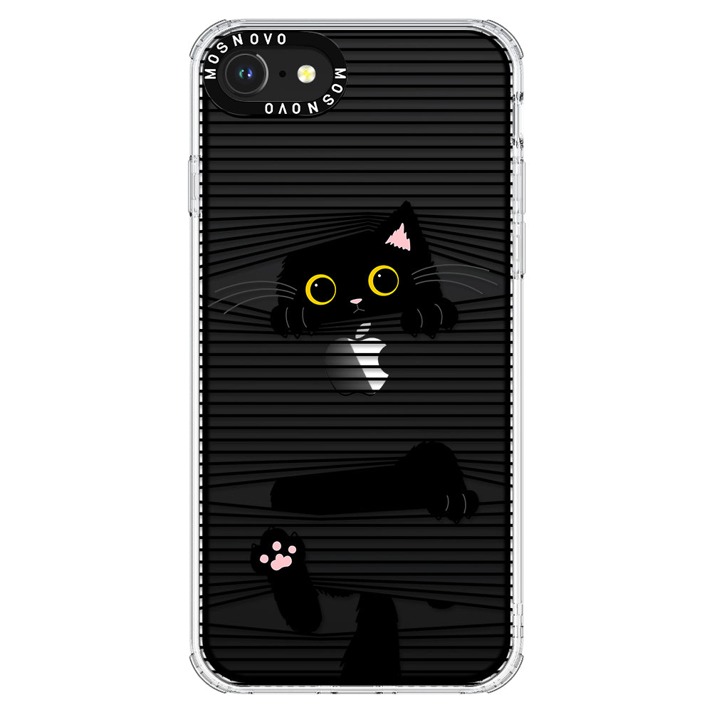 Hidden Black Cat Phone Case - iPhone SE 2022 Case