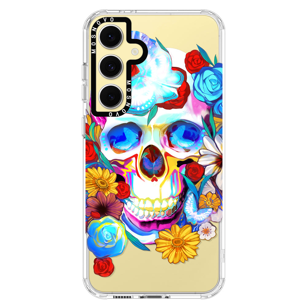 Neon Skull Phone Case - Samsung Galaxy S24 FE Case - MOSNOVO