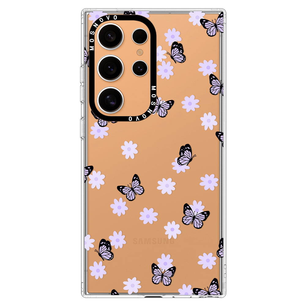 Lilac Butterfly Phone Case - Samsung Galaxy S24 Ultra Case