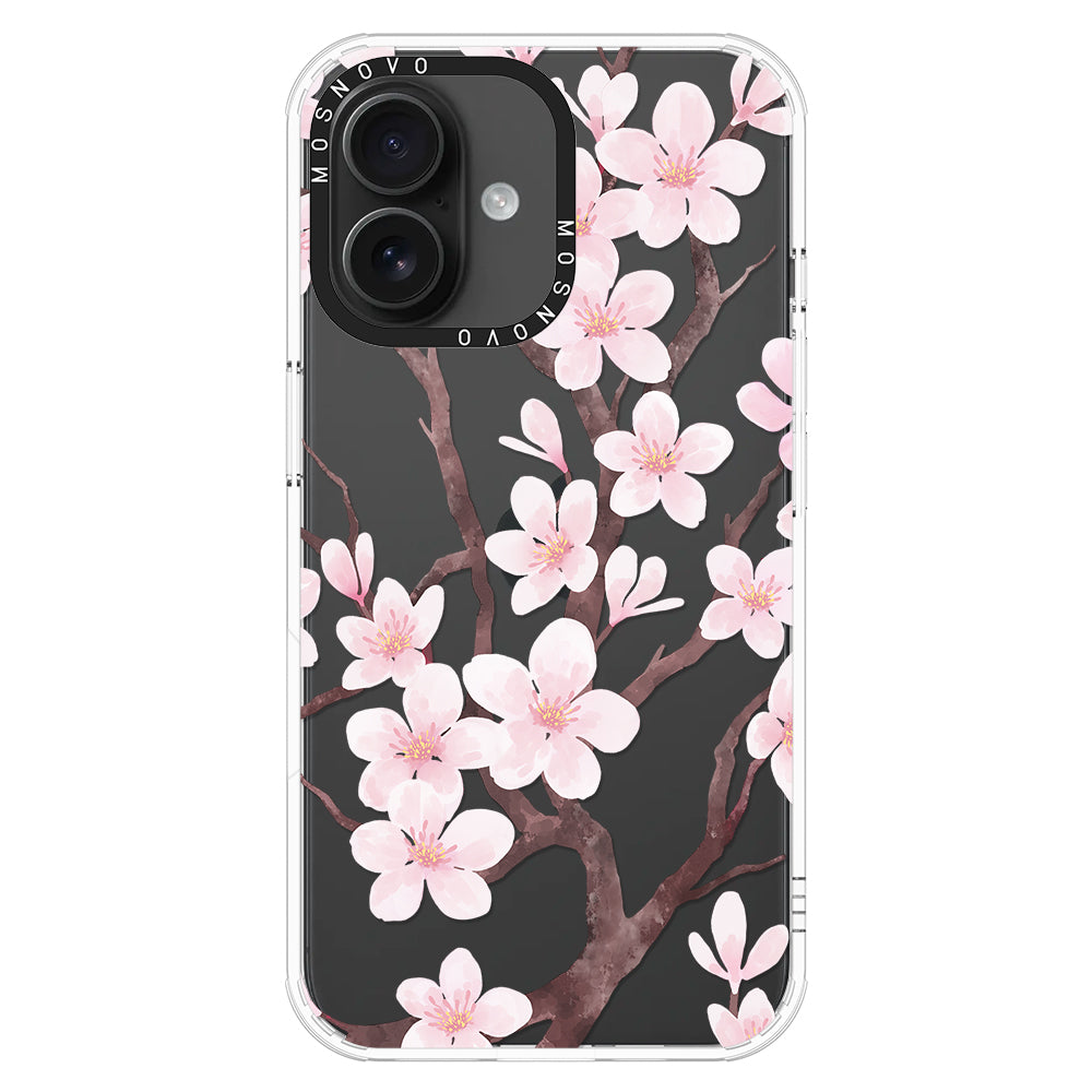 Cherry Blossom Flower Phone Case - iPhone 16 Case - MOSNOVO