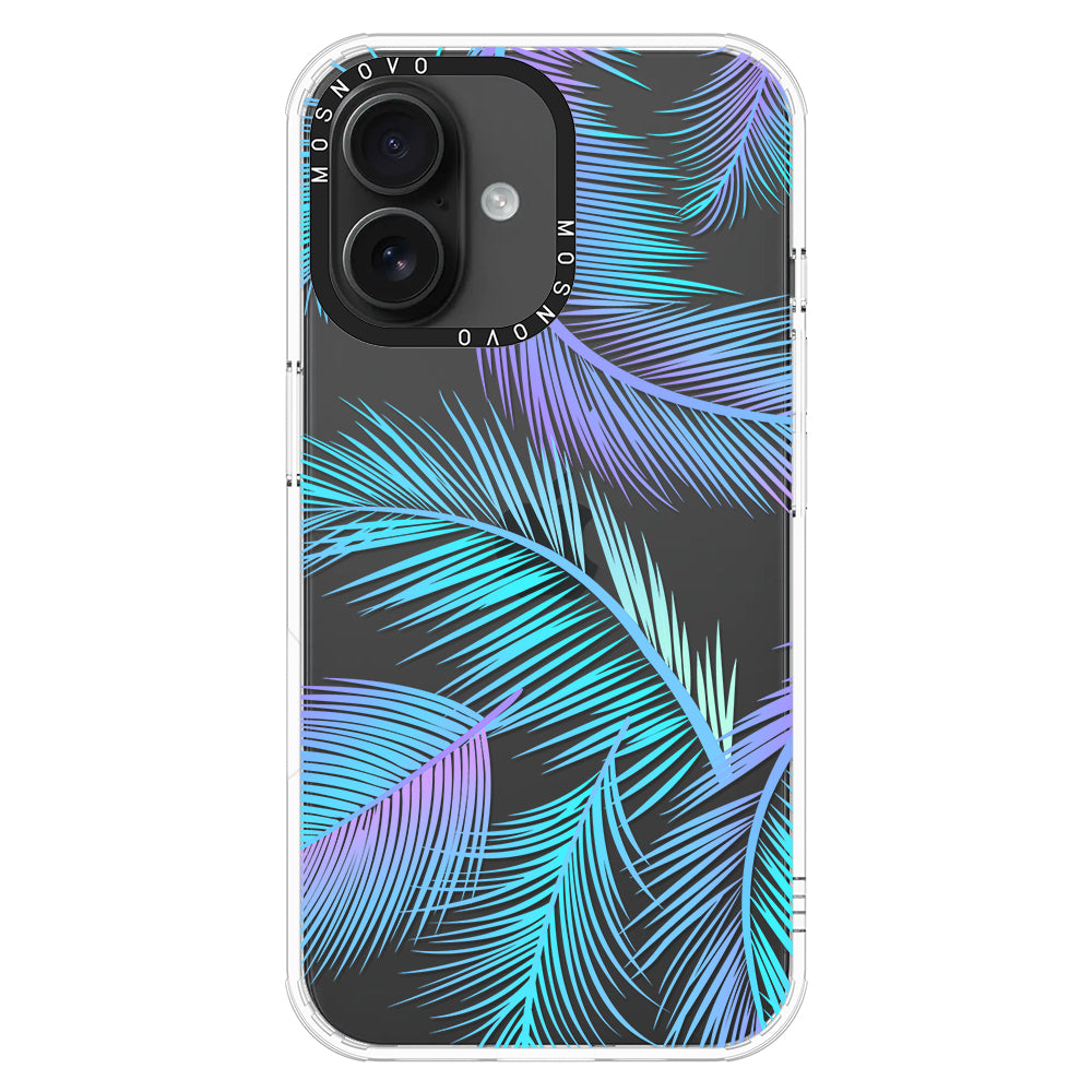 Gradient Tropical Palm Leaf Phone Case - iPhone 16 Plus Case - MOSNOVO