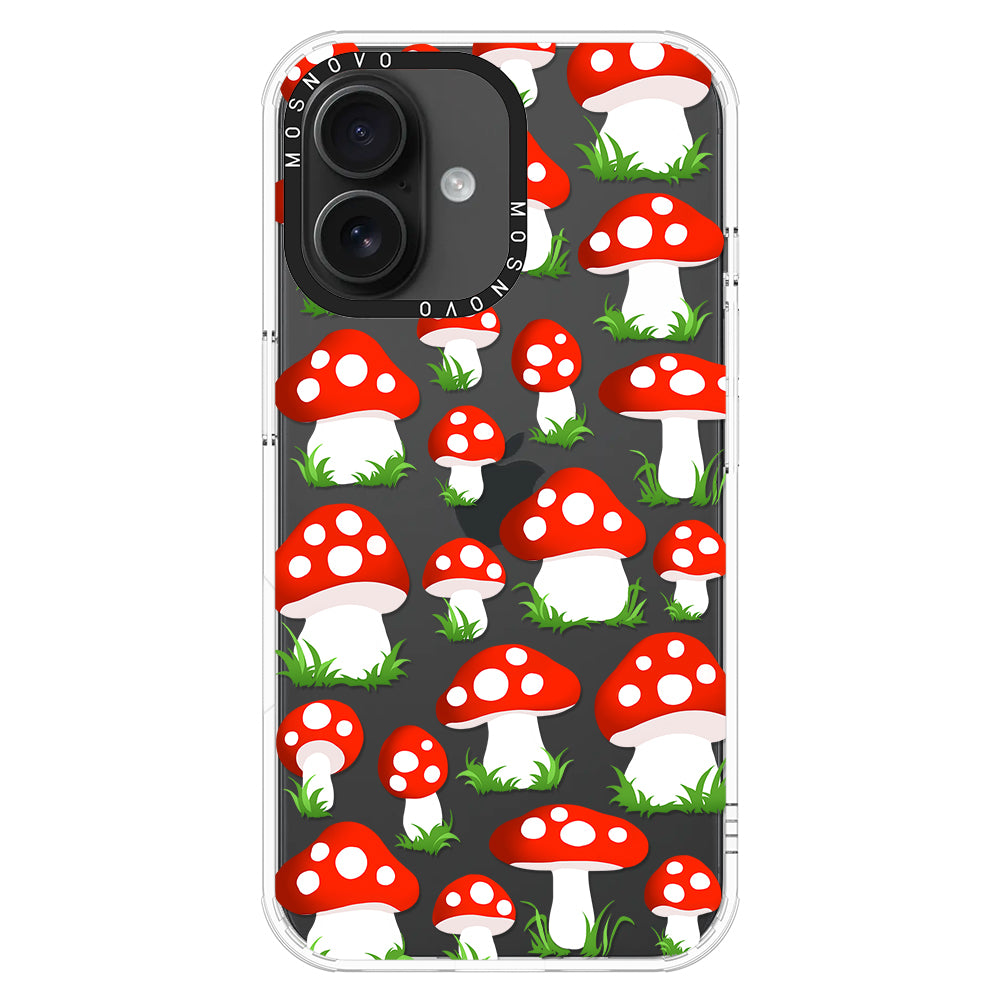 Cute Mushroom Phone Case - iPhone 16 Plus Case - MOSNOVO