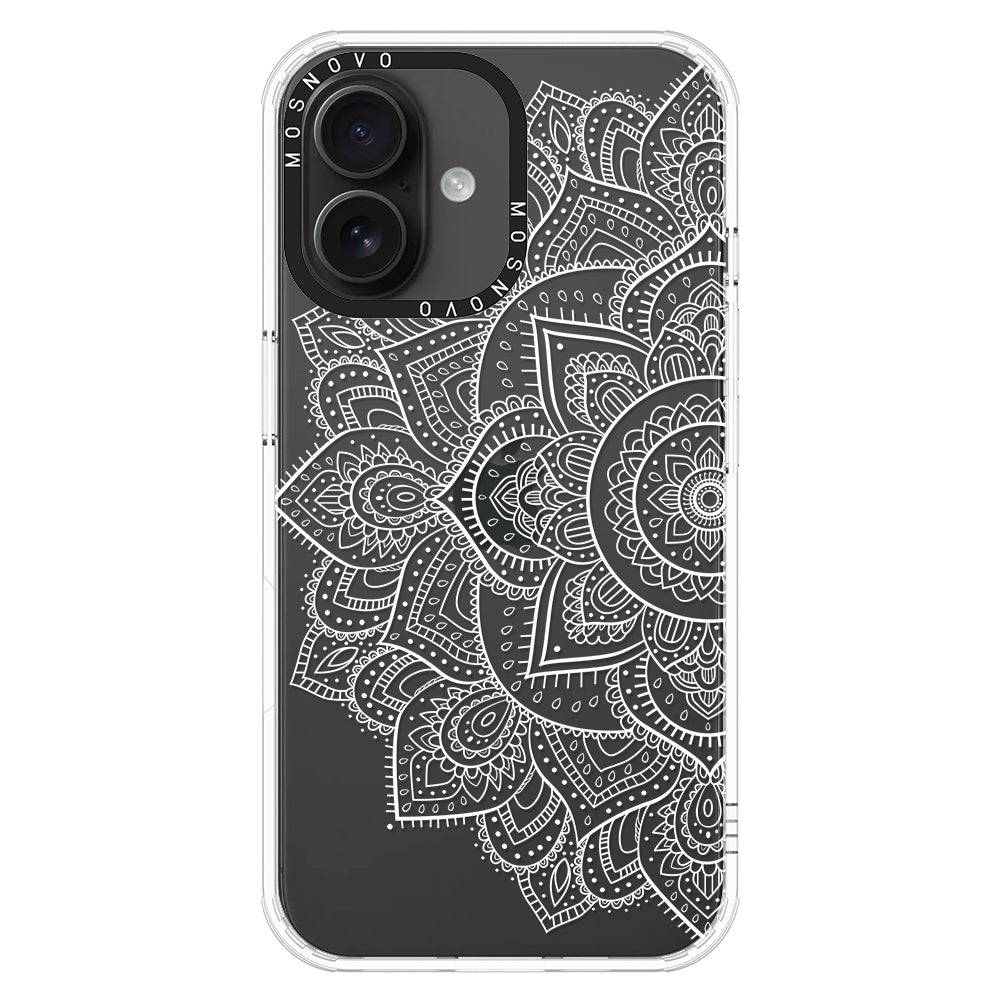 Half Mandala Phone Case - iPhone 16 Case - MOSNOVO